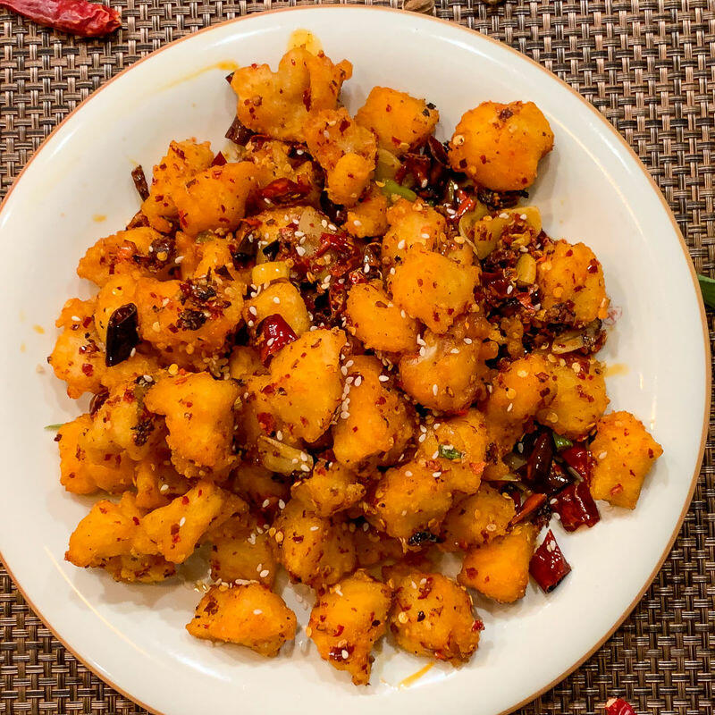 Spicy Fried Fish Bites
